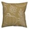 Mustard Yellow Fall Pattern Throw Pillow